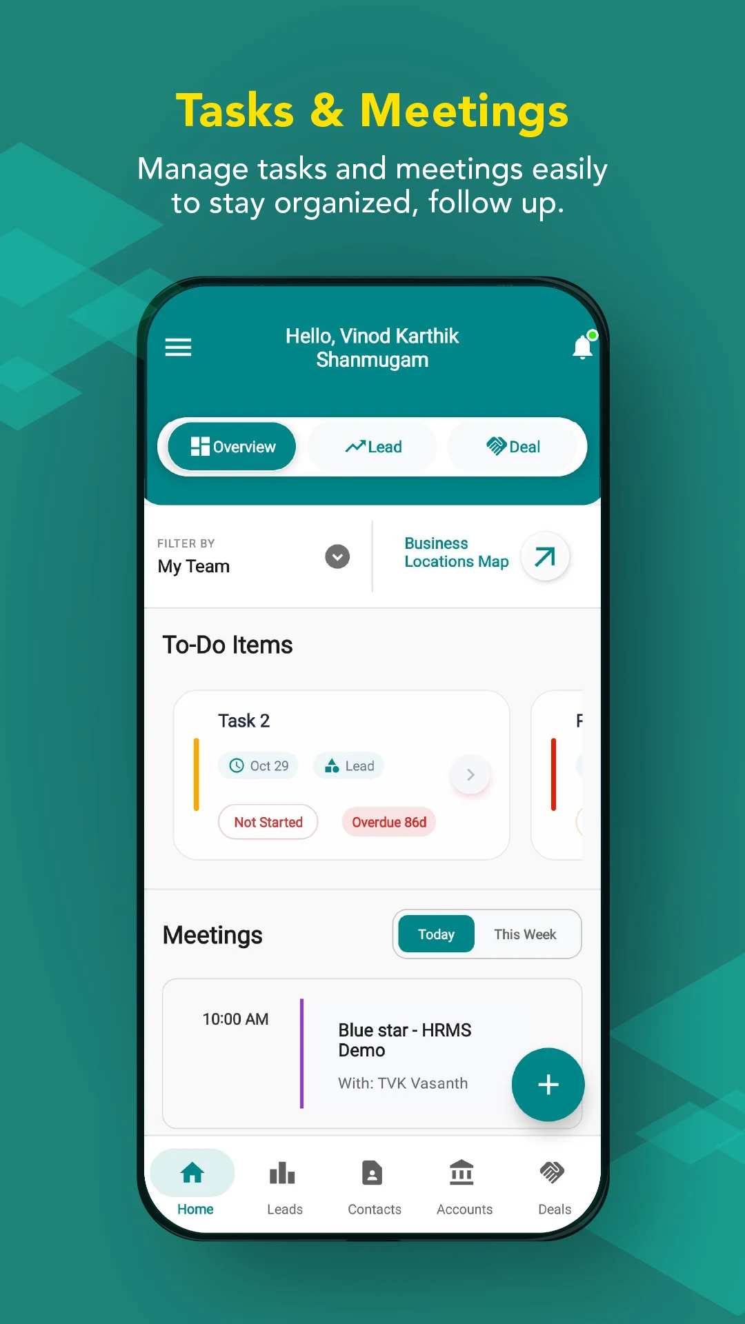 INFOTECH CRM screenshot